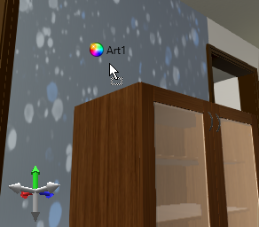 Image showing an Appearance being dragged onto a target model