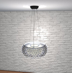 3D model with the glass render property.