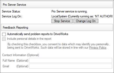 Pro Service Window